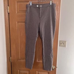 INC plaid Cropped dress pants